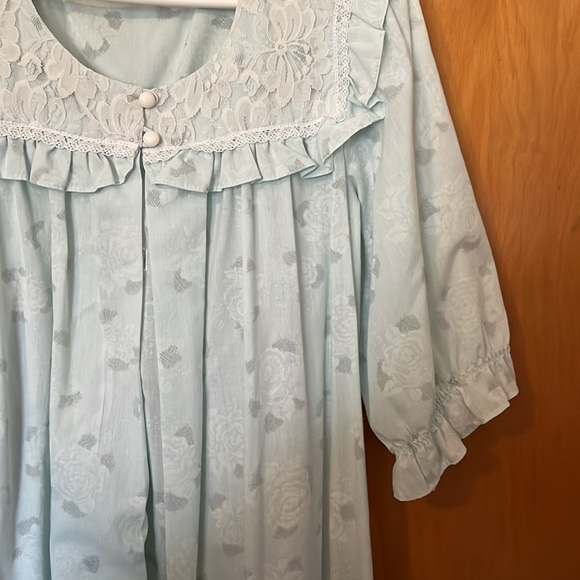 Liberty House of Hawaii vintage dress nightgown maxi lace 10 - Picture 5 of 9